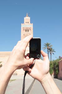 taking photos in Marrakech