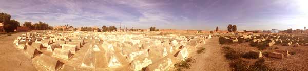 The jewish cemetery in Marrakech