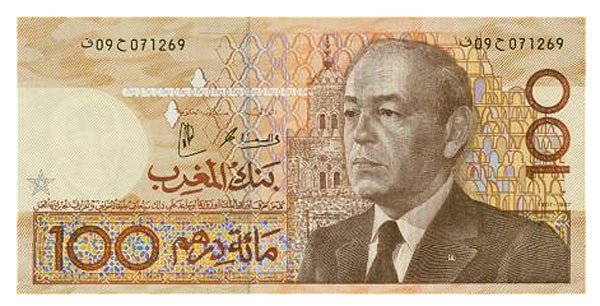 Moroccan money: one hundred Dirham