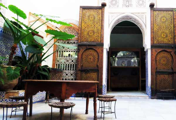 Maison Tiskiwin is housed in a renovated riad