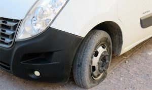 broken tire car morocco