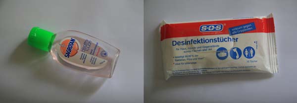 Disinfecting gel against diarrhea
