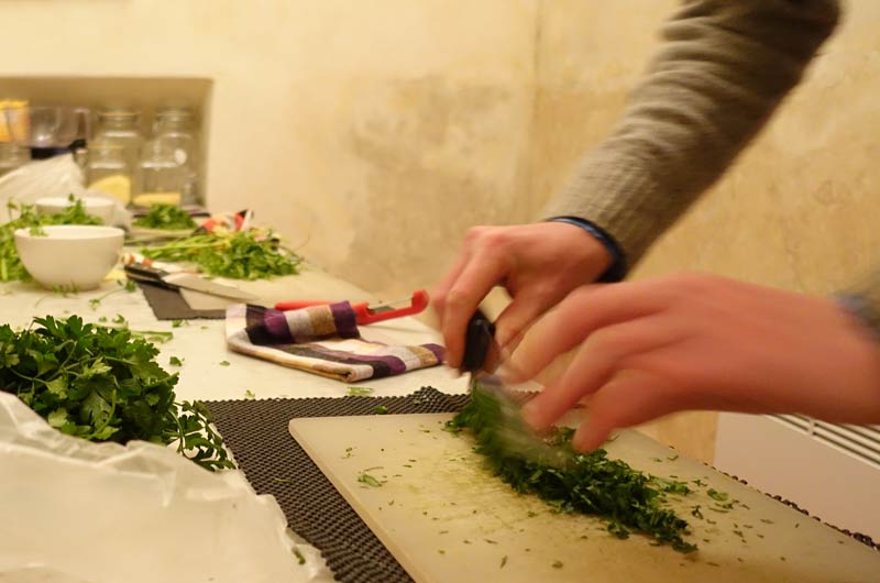 Cookery class at House of Fusion Marrakech