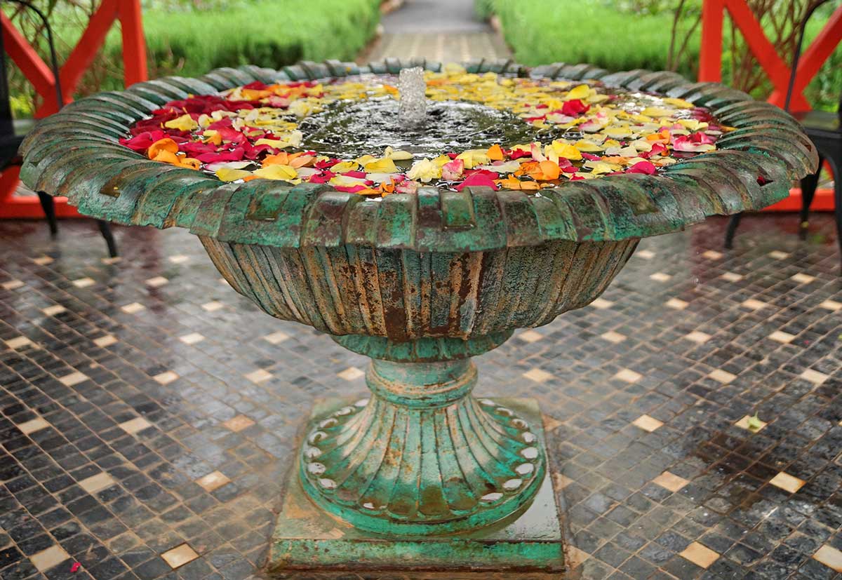 Fountain in the Anima Garden Marrakech 