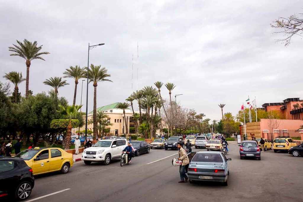 Traffic in Marrakech