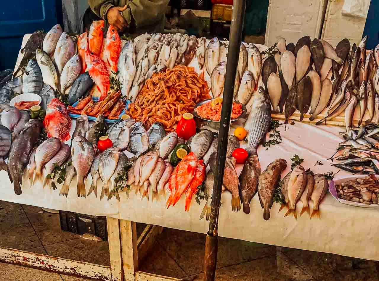 Fish souk in Essaouira