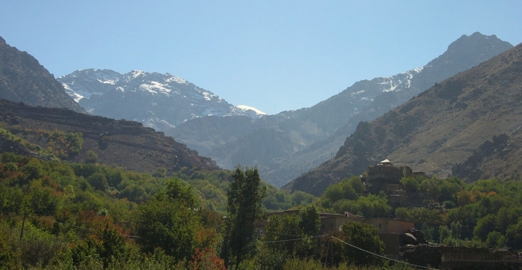 View on Jebel Toubkal in Morocco