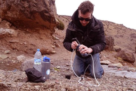 Using a water filter in Morocco