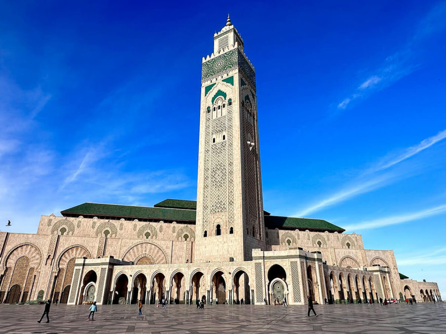 Hassan II mosque in Casablanca
