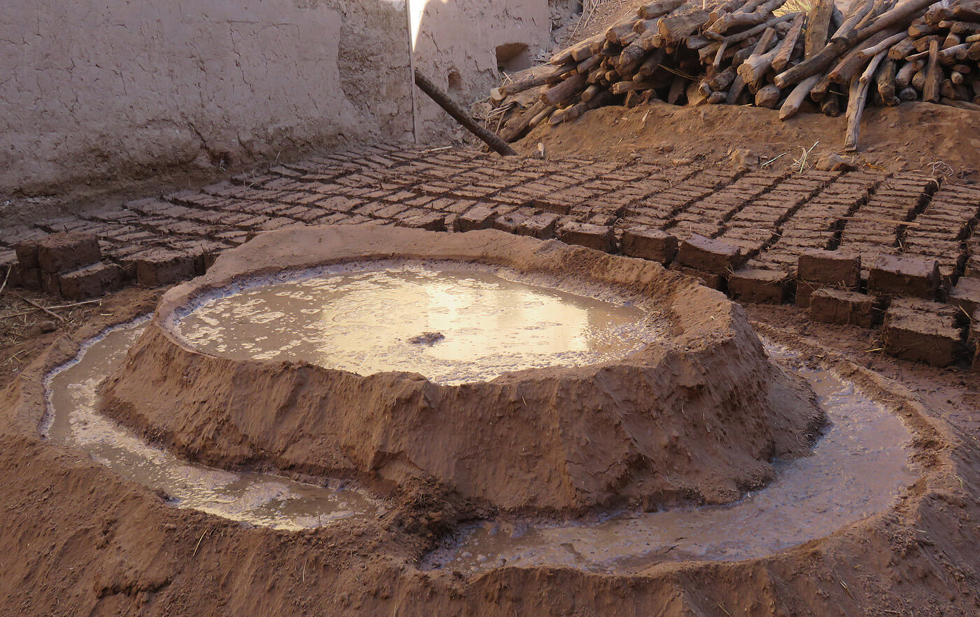 Clay bricks production in Morocco