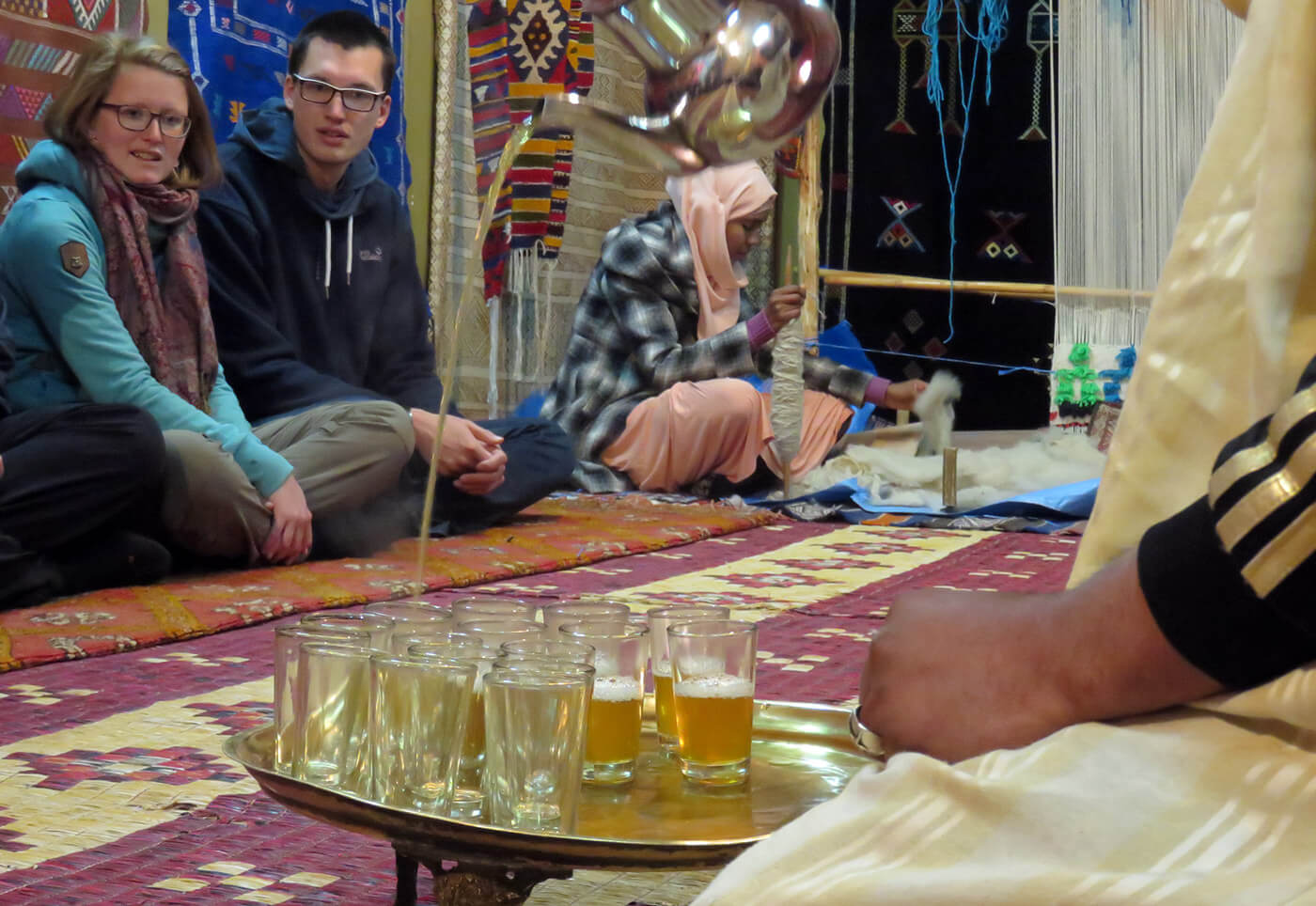 Rug merchant in Morocco