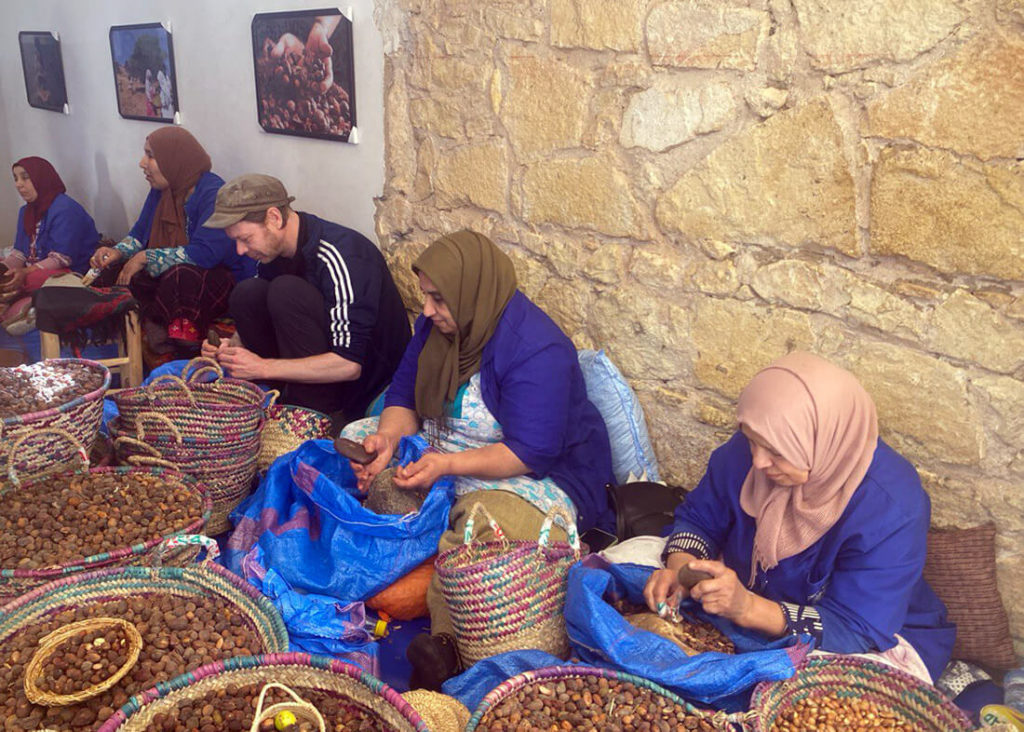 Women argan cooperative in Morocco