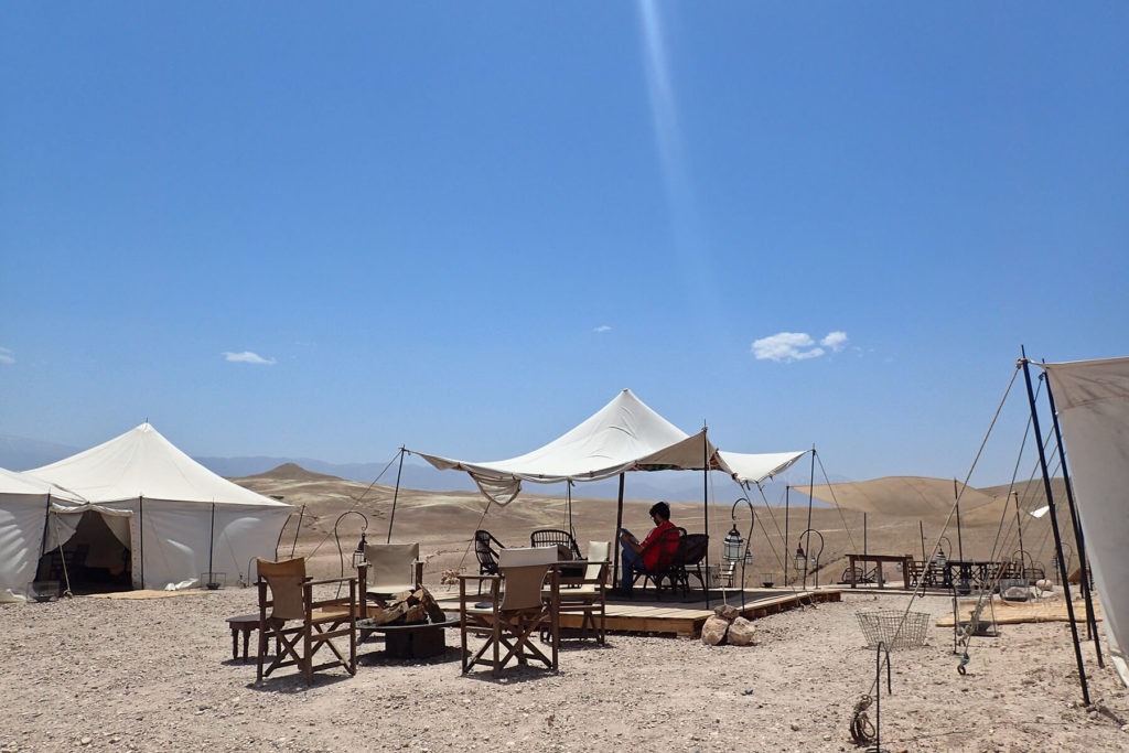 Camp in the Agafay Desert