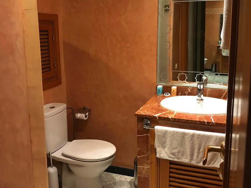 Toilet in a riad in Marrakech