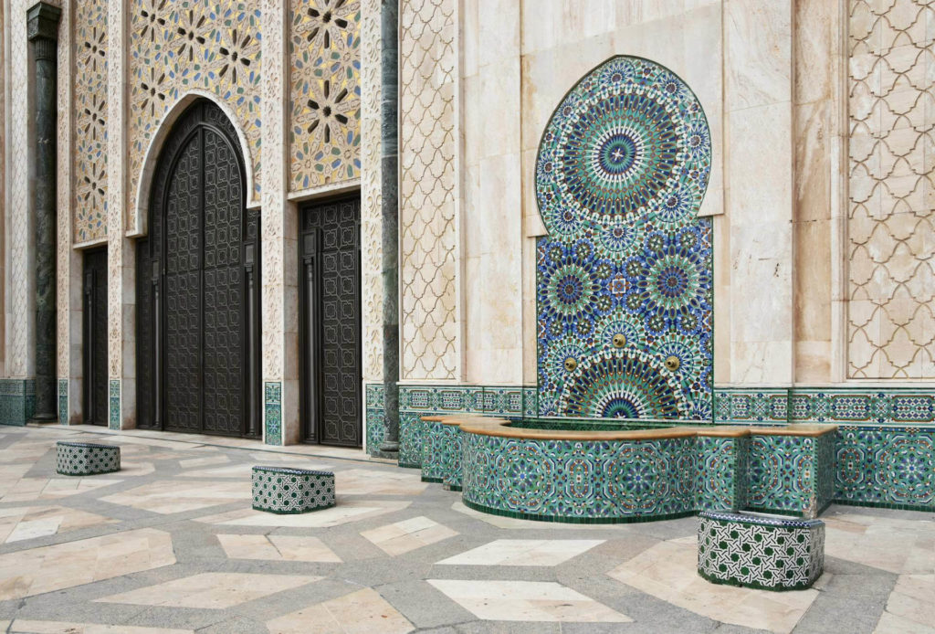 Hassan II Mosque in Casablanca, Entrance area