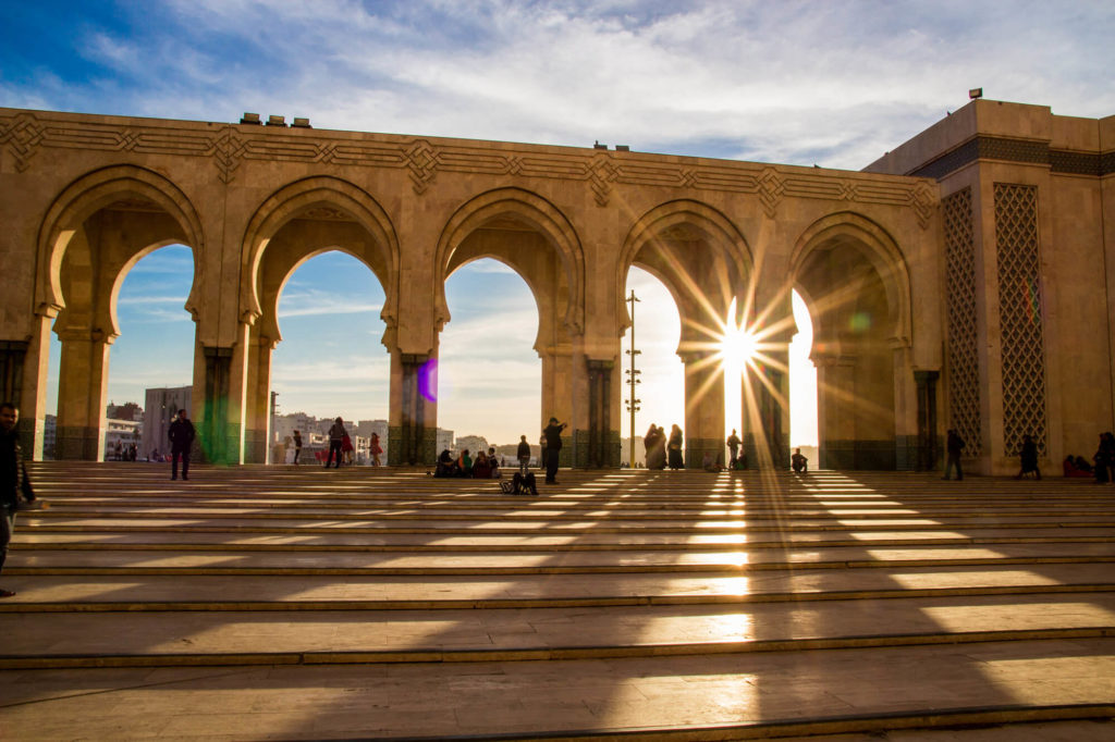Forecourt Hassan Mosque Casablanca
