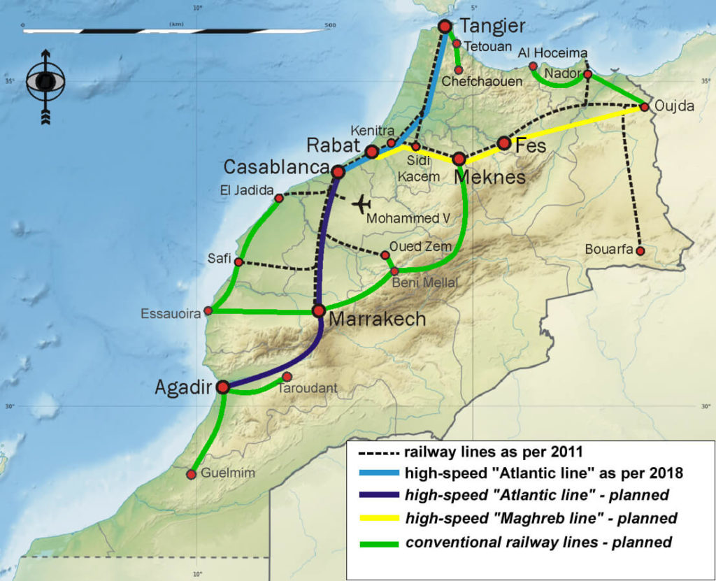 railway network Morocco